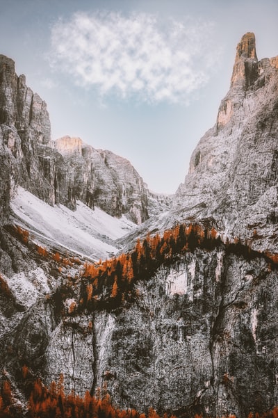 灰色水泥山